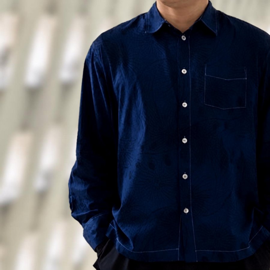 語れる藍染シャツ LONG SLEEVE